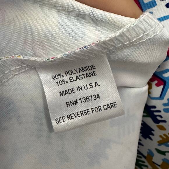 NWT Persifor Multi Color Roe Deer Short Sleeve Carter Dress Womens Medium - Picture 6 of 9